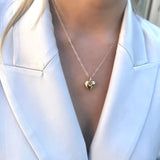 14kt Puff Heart Necklace