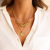 Amber Ghana Glass Necklace