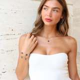 Coco Gold Infinity Hoop with Peacock Pearl