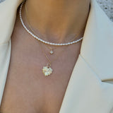 NORTH STAR DIAMOND CHARM NECKLACE