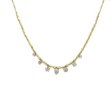 14kt Gold and Diamond Sparkle Dangle Necklace