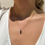 Apollo Black Enamel Dog Tag