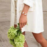 Gold Dueling Pearl Cuff