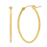 Kristen Large Golden Oval Hoop