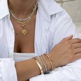 COLLINS - 14kt Gold-Filled- Hand Hammered Cuff