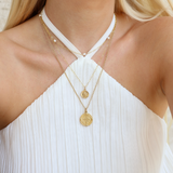 Golden Coin Pendant / Henley