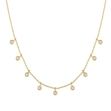 14kt DIAMOND DANGLE NECKLACE