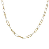 14kt gold-filled and oxidized silver sparkle chain