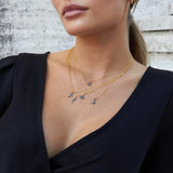 PETITE MOON PAVÉ DIAMOND NECKLACE