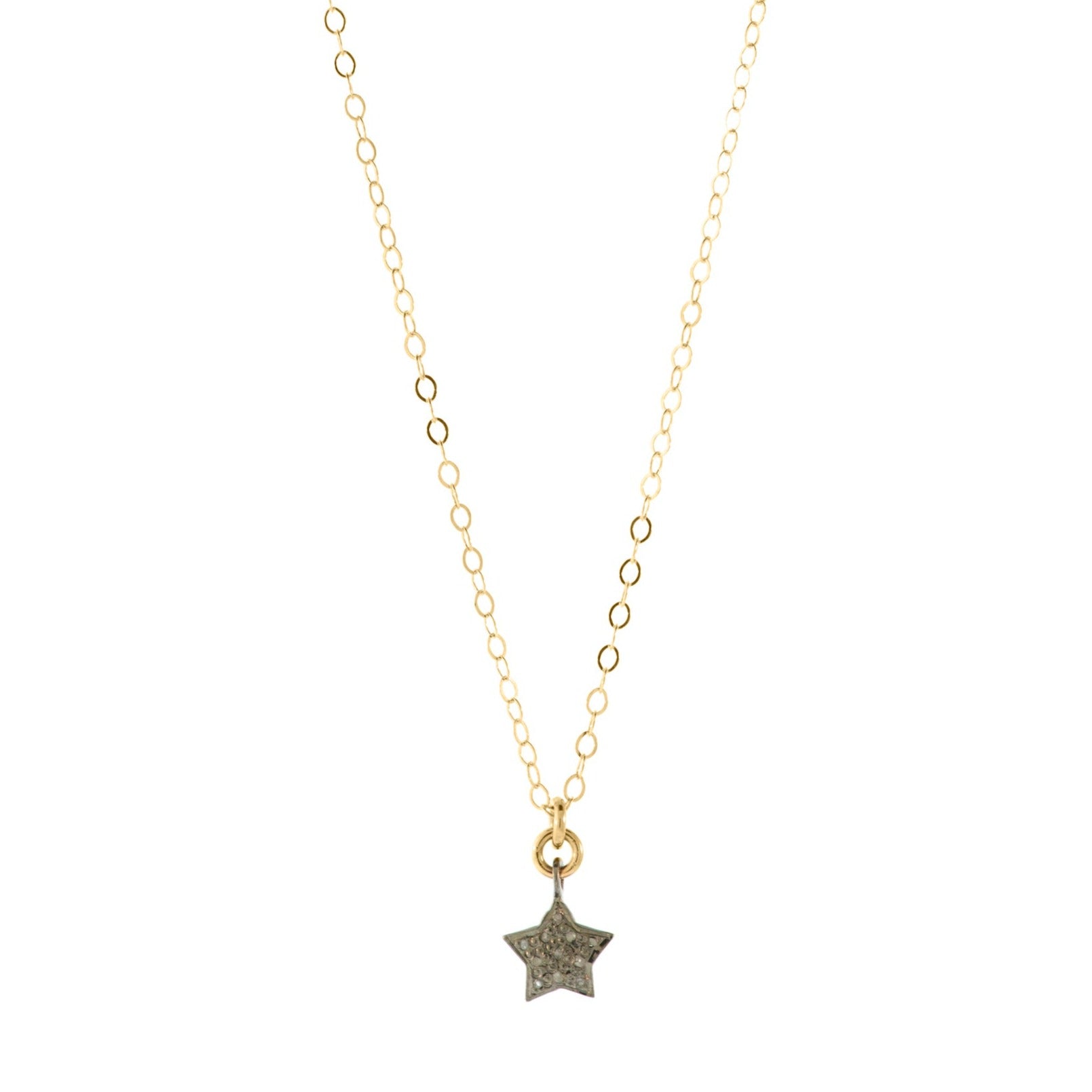 STAR PAVÉ DIAMOND CHARM NECKLACE – Carden Avenue