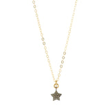 STAR PAVÉ DIAMOND CHARM NECKLACE