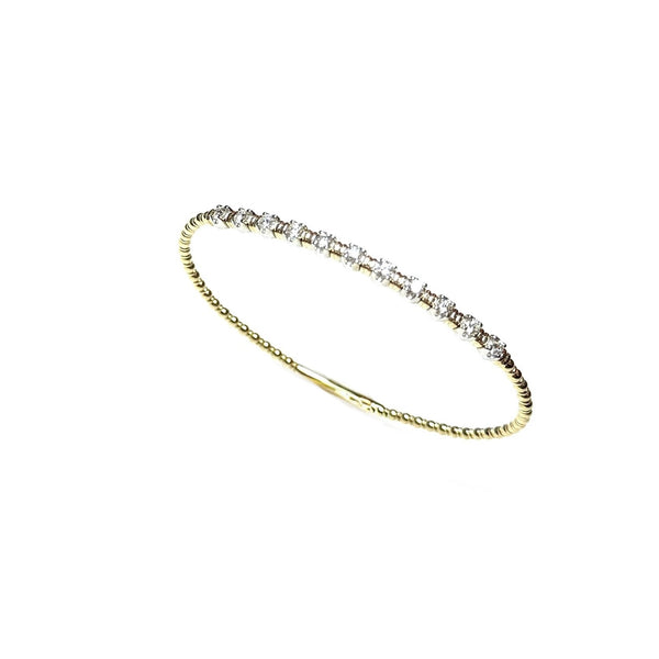 14kt Diamond Flex Bracelet w/ 11 Diamonds