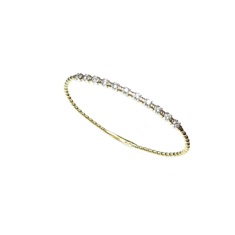 14kt Diamond Flex Bracelet w/ 11 Diamonds