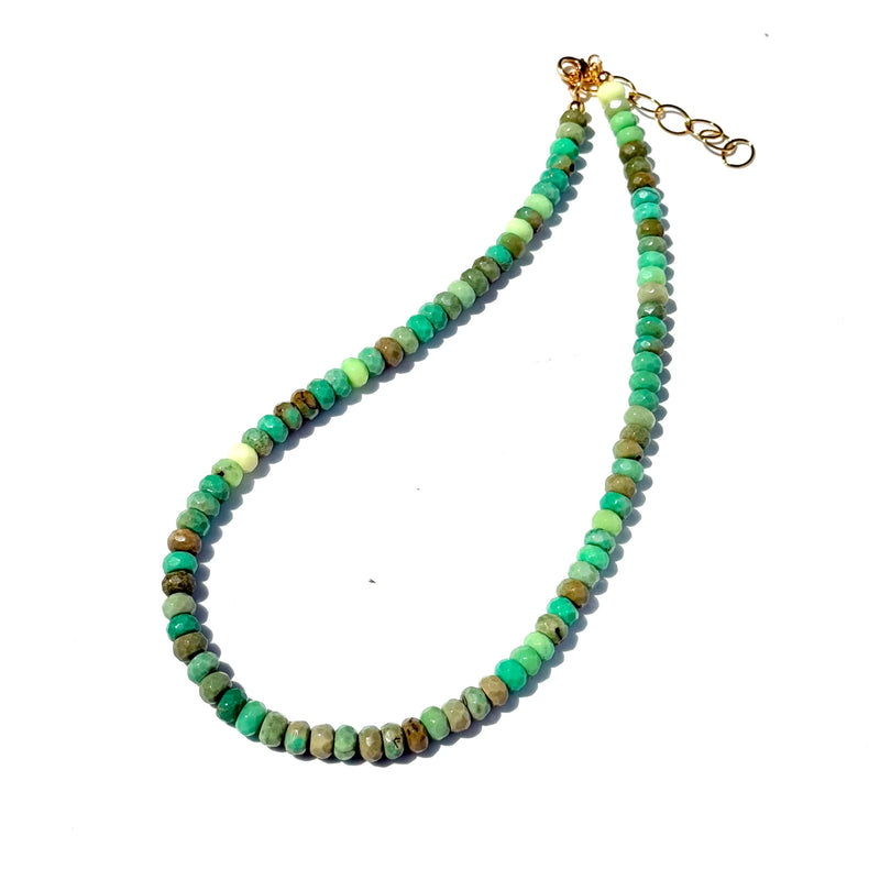 Chrysoprase Gemstone Necklace
