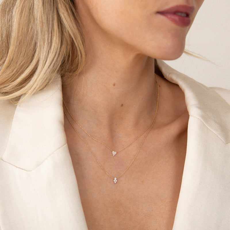 Diamond Cluster Necklace - Lexie Jordan Jewelry