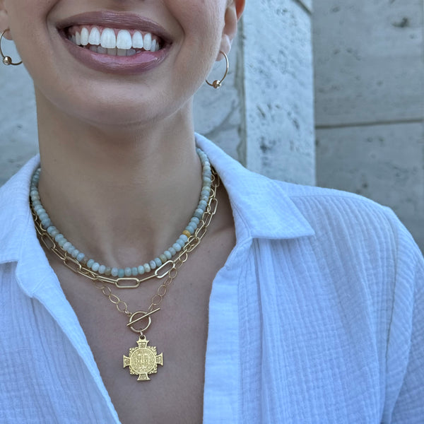 Multi Earthtone Gemstone Necklace