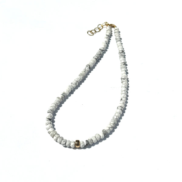 Howlite Gemstone Necklace