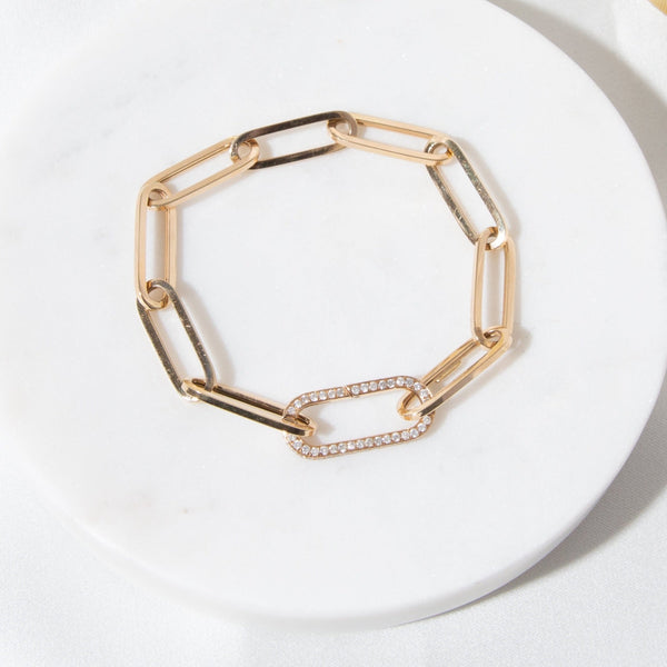 Friendship Bracelet w/ 14kt gold and diamond enhancer/carabiner