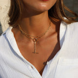 Large Golden Links 'Charm Enhancer' Lariat