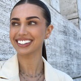 Kristen Golden Oval Hoop - Medium