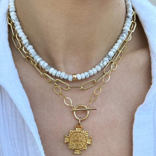 Howlite Gemstone Necklace