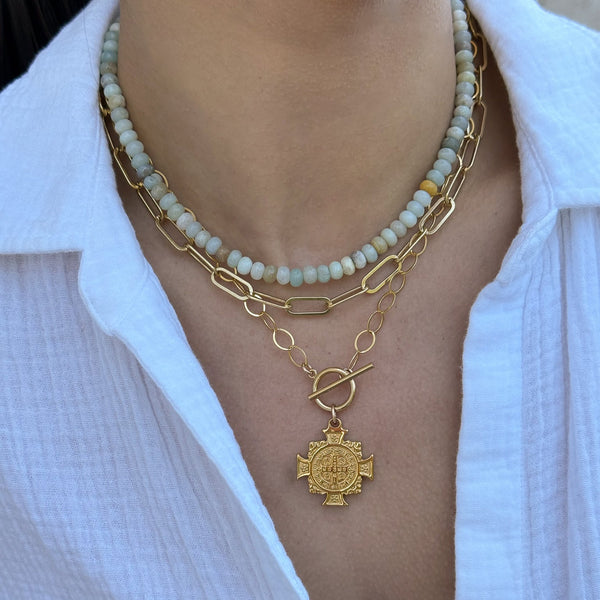 Multi Earthtone Gemstone Necklace