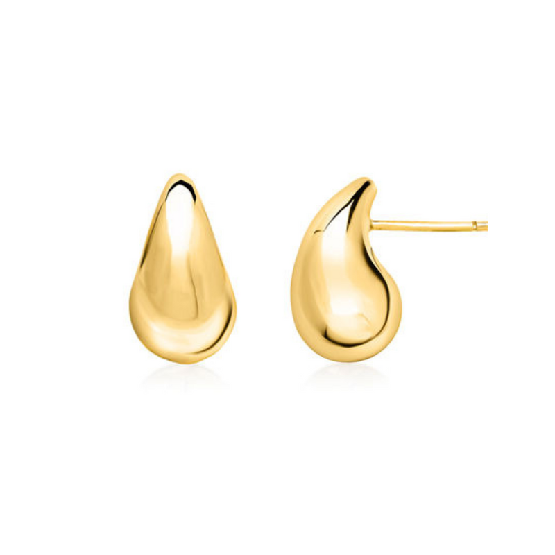 GOLD TEARDROP STUD