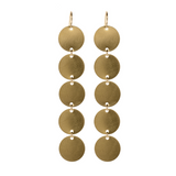 Mel Golden Disc Dangle Earring