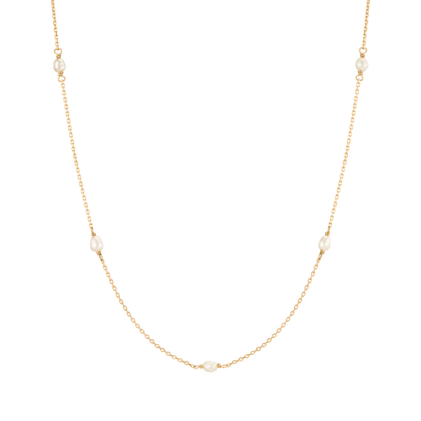 Seed Pearl Chain Necklace