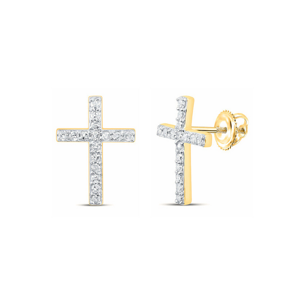 Diamond Sainte Cross Studs