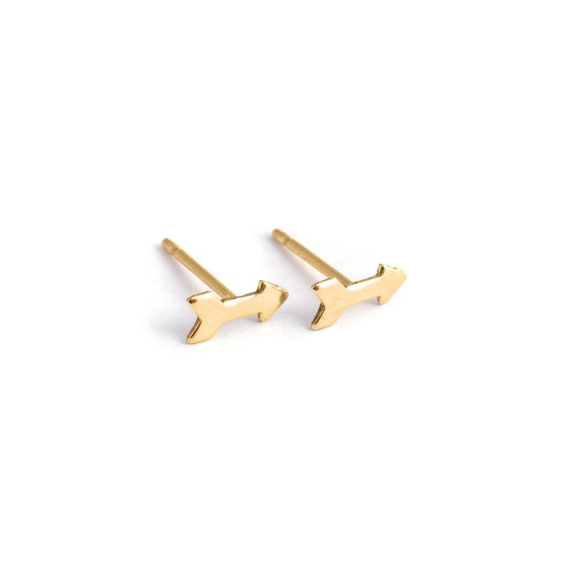 BOW - 14kt Gold-Filled, Arrow Stud