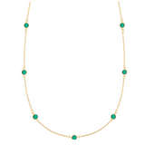 14kt Emeralds By the Yard Chain