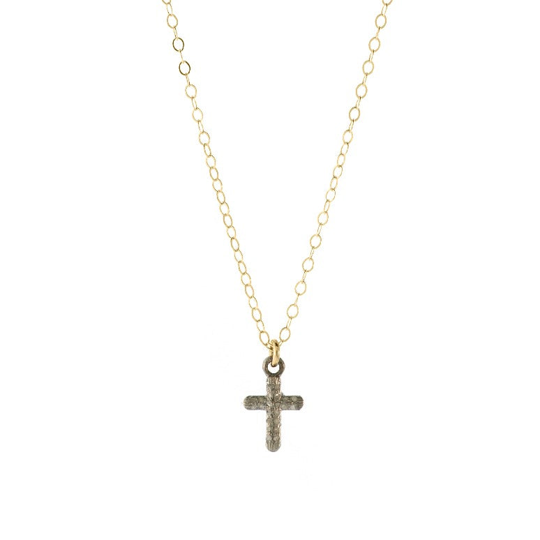 PETITE PAVE DIAMOND CROSS
